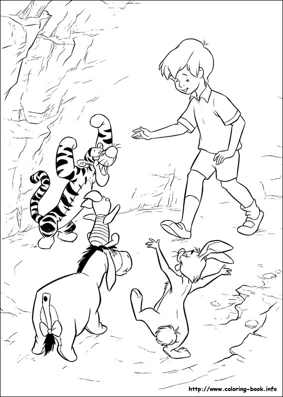 Winnie the Pooh coloring picture